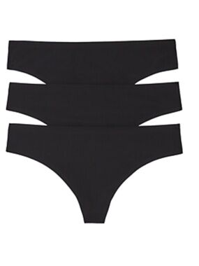 Honeydew Women's Skinz Thong Underwear Set, 3 Pieces - Black, Black, Black